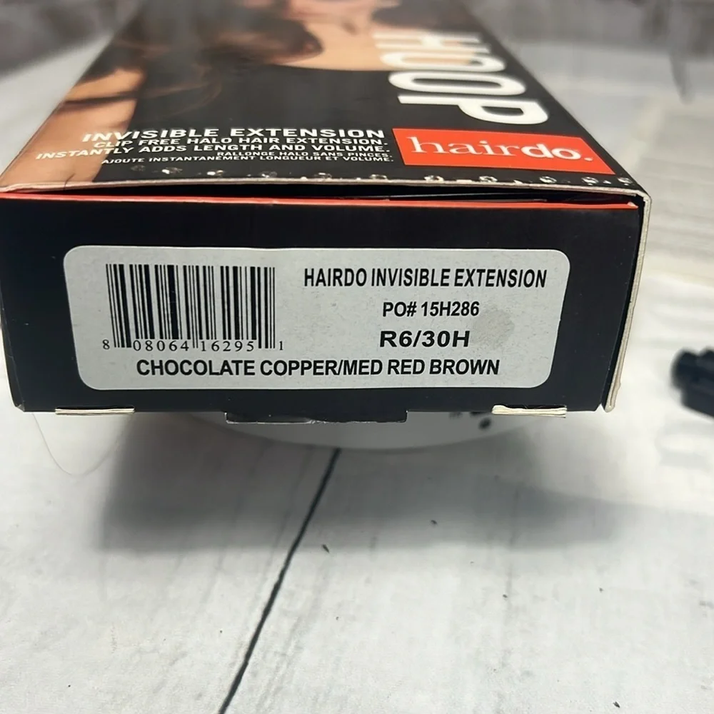 Hairdo Invisible Extension – Chocolate Copper/Medium Red Brown R6/30H (20” halo)
